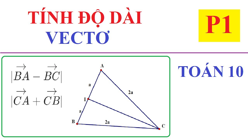 Tính độ dài vectơ như thế nào?