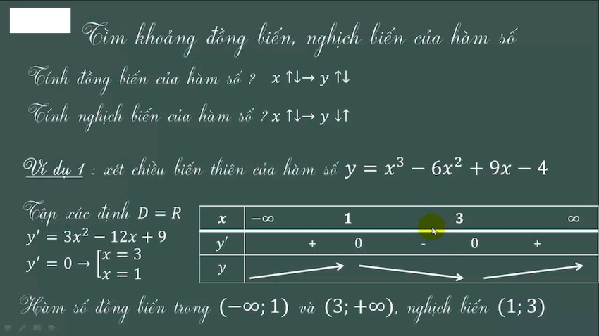 Các Phương Pháp Chứng Minh hàm số đồng biến, nghịch biến